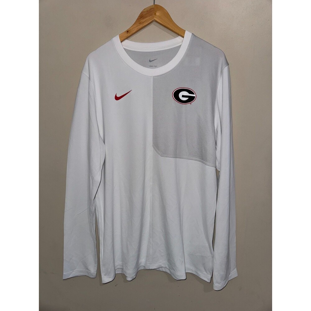 Nike UGA Georgia Bulldogs Football Team Issue Sideline UV LS Shirt Men’s L NEW